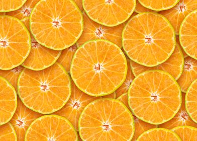 Sliced Orange Fruits