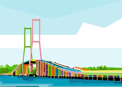 Suramadu Bridge In WPAP