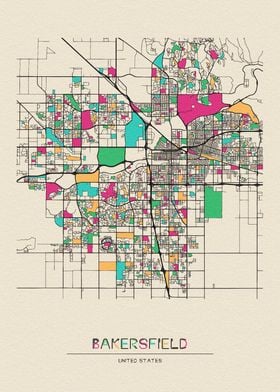 Bakersfield Map