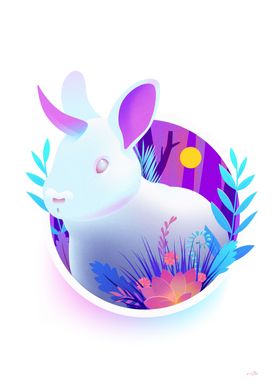 Cute Rabbit Unicorn 1