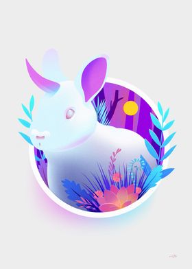 Cute Rabbit Unicorn 2