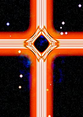 Orange energy cross