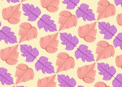 love leaf pattern