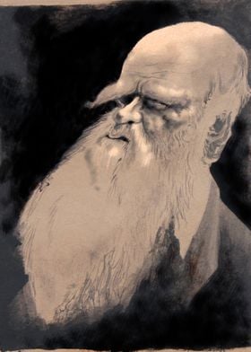 Charles Darwin Caricature