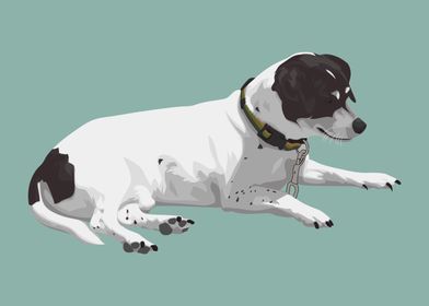 Pet Dog Illustration White