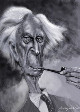 Bertrand Russell caricatur