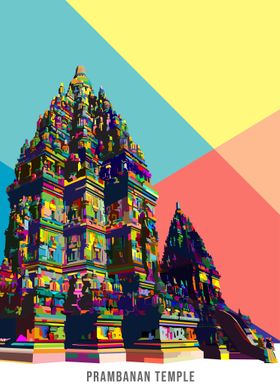 Colorful Prambanan Temple