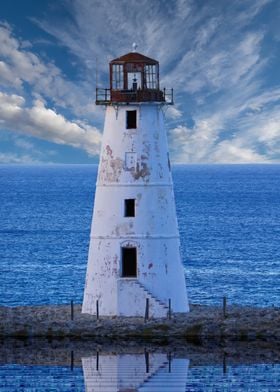 Lighthouse on Narrow Land