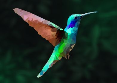 Hummingbird Polyart