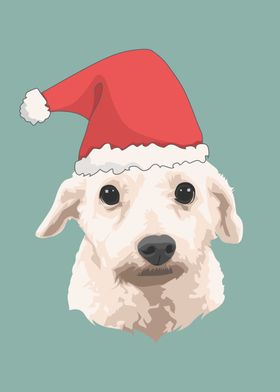 Pet Maltese Dog Christmas 