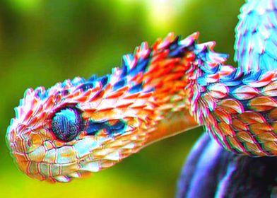 Snake Rainbow colorful