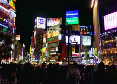 Night view Shibuya