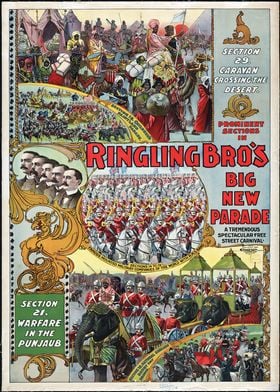 Ringling Bros Poster 1899