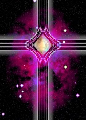 Purple cross