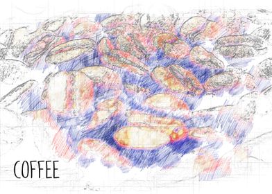 Sketch of coffee