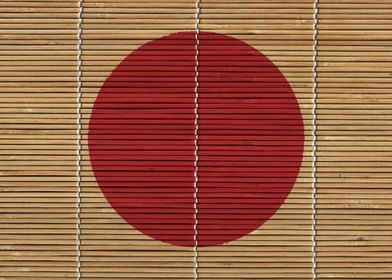 Bamboo Japanese Flag