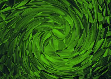 Pattern Whirlpool green