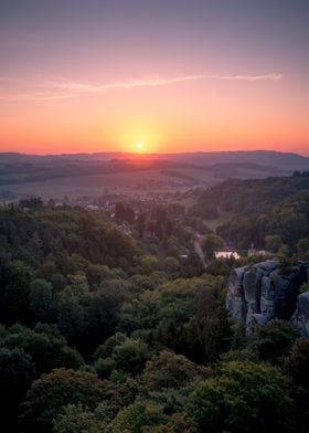 Sunrise at Czech Republic