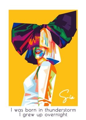 Sia in Pop art