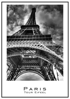 Paris Eiffel Tower closeup