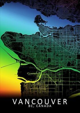 Vancouver Rainbow City Map