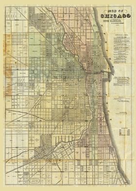 1857 Map of Chicago