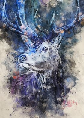 Blue Light Deer