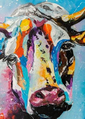 Colorful cow