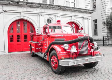 Fire Engine House & Truck