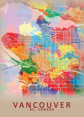 Vancouver Splash City Map