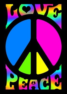 Retro 60s Peace Sign