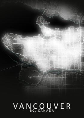 Vancouver LED Glow CityMap