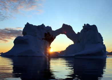 Sunset in Greenland 