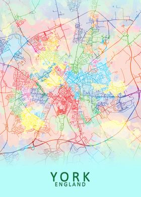 York Splash City Map