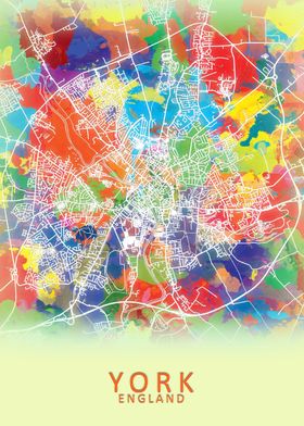 York Splash City Map