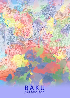 Baku Splash City Map