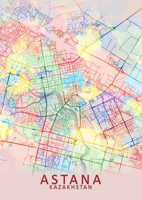 Astana Splash City Map