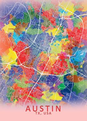 Austin Splash City Map