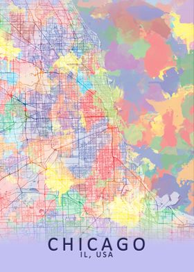 Chicago Splash City Map
