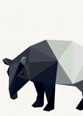 Low Poly Tapir