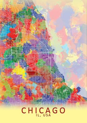 Chicago Splash City Map