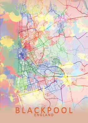 Blackpool Splash City Map