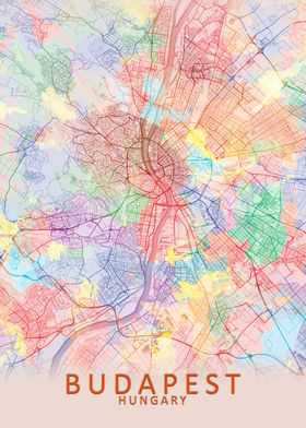 Budapest Splash City Map