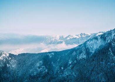 Blue Sunset Mountains