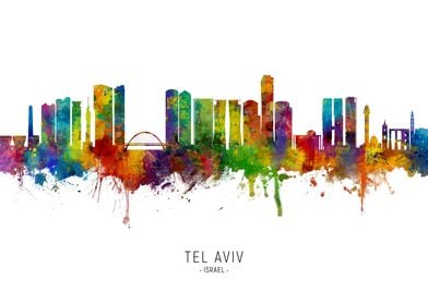 Tel Aviv Israel Skyline