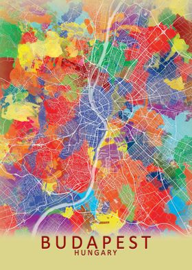 Budapest Splash City Map
