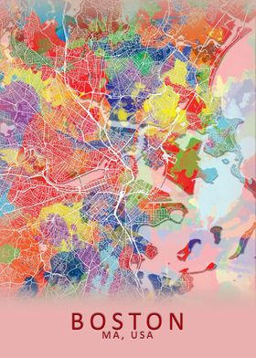 Boston Splash City Map