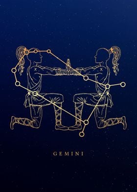 'Zodiac Gemini' Poster by JTE Creatives | Displate