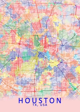 Houston Splash City Map