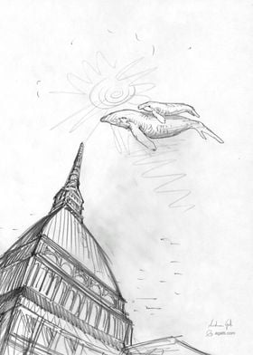 Mole Antonelliana pencil